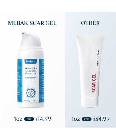 Mebak Silicone Scar Gel - Scar Therapy for Old and New Scars - 30g - Buy Online on GoSupps.com