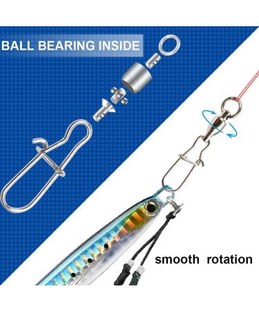 Atibin High Strength Fishing Swivels Tackle Stainless Connector - Size 0+0 (27lb) 25 pcs - Buy Online on GoSupps.com