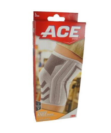 ACE Compression Knee Brace With Side Stabilizers Large 1 Each (Pack of 2)