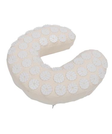 Acupressure Neck Pillow - U-Shaped Cervical Massage Pillow | Soft Cotton Fabric for Car & Travel - Buy Online on GoSupps.com