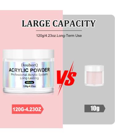 4.23oz Professional Crystal Acrylic Nail Powder for French Manicure - White - Buy Online on GoSupps.com