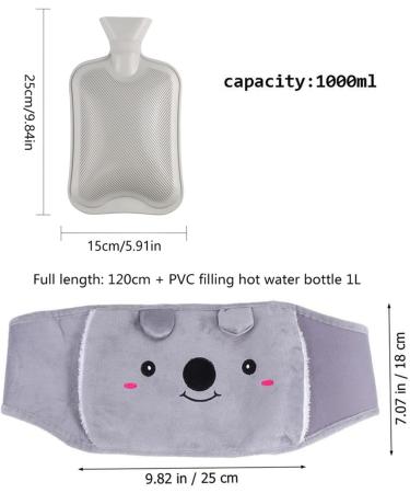 Buy Tauzveok Heat Bottle Belt - Portable Hot Water Bottle for Pain Relief | Ideal for Period Back Shoulder & Legs | Koala Design - Buy Online on GoSupps.com