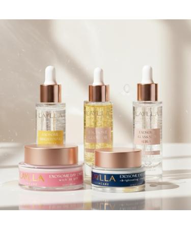 L'AYLLA Exosome Glow Oil - Huile pour le visage rayonnante avec exosomes - Or 24 carats - Cell de tige v g tale - Pour lissage soign et imm diat - Peau lumineuse - V g talien et suisse - Buy Online on GoSupps.com