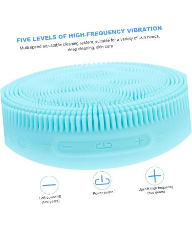 FRCOLOR Pore cleanser Pore Cleaning Device Facial Exfoliating Brush Cleaning Scrubber Electric Cleaning Brush Deep Cleansing Brush Face Beauty Device Face Brush Silica Gel Pores Cleaner - Buy Online on GoSupps.com