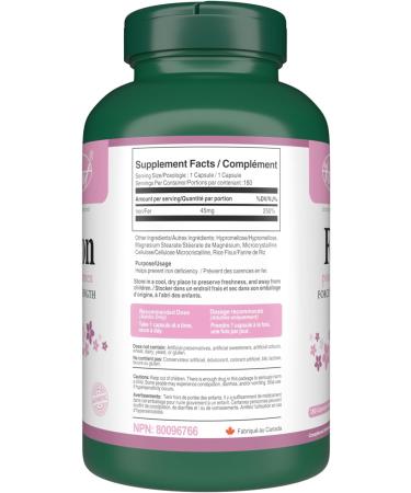 VORST Iron Supplement for Women Max Strength 180 Vegan Capsules | Made with Ferrous Fumarate | Best Alternative to Liquid or Drops | 1 Bottle 180 count (Pack of 1) - Buy Online on GoSupps.com