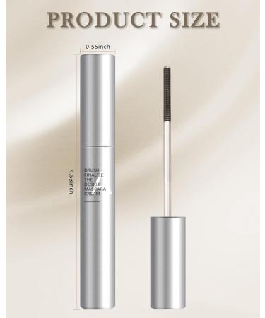 Washable Metal Rod 3D Mascara-1Pcs Waterproof Brown Extra Slim Tubing Mascara Volume and Length Long Lasting Smudge-proof Curling Eyelash Iron Brush Wand Mascara Mother's Day Gift for Women-02Brown 1pcs Brown - Buy Online on GoSupps.com