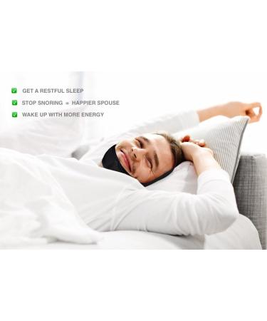 Anti Snoring Chin Strap for Medium/Large Heads - Stop Snoring, Sleep Aid for Mouth Breathers - Men & Women - Buy Online on GoSupps.com