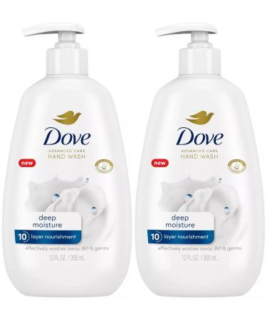 Dove Advanced Care Deep Moisture Hand Wash for Soft Smooth Skin More Moisturizers than the Leading Ordinary Hand Soap 12 oz