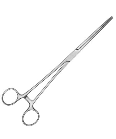 May - clamp - long version - 25 cm long - serrated and curved tip - - stainless steel