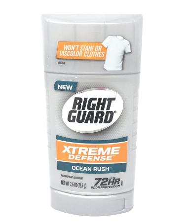 Right Guard XTreme Defense Ocean Rush Antiperspirant Deodorant 2.6 oz - Pack of 3 - Buy Online on GoSupps.com