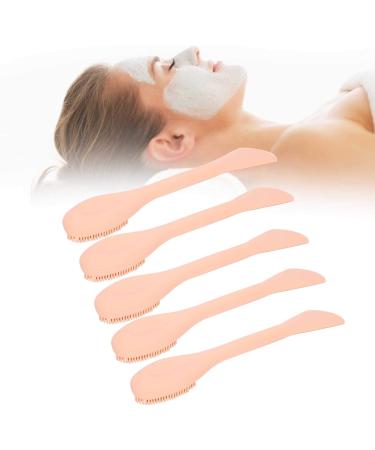 Qukaim DIY Mask Stick Silicone Facial Mask Brushes Face Cleaning Brush with Mix Mask Stick Skin-Care Tool Nude Pink 2 Heads - Buy Online on GoSupps.com