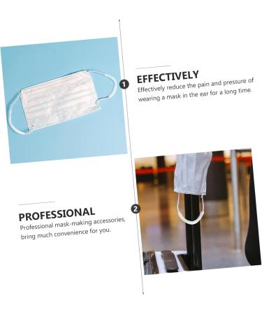 Beaupretty 20 Pairs Anti-Snag Earlick Hooks for Facial Coverage & Ear Protection - Ideal for Children & Mask Extenders - White Rubber Ear Hooks - Buy Online on GoSupps.com