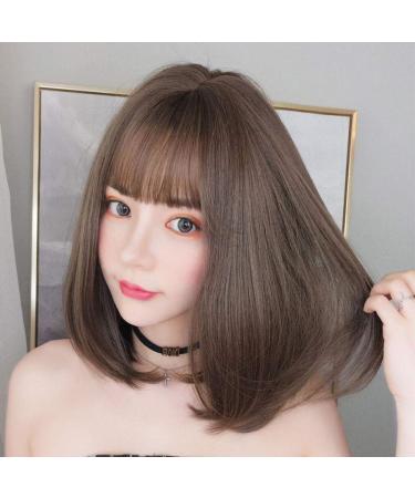 BGHJUE Women's Short Wavy Wig with Bangs - Versatile Mid-Length Hair Wig for All Occasions - Buy Online on GoSupps.com