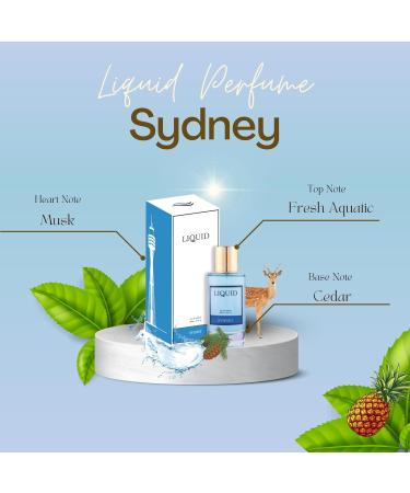 AARVVINTA CRAFT Sydney Luxury Eau de Parfum EDP for Men - 90ml Long Lasting | Premium Gift Perfume | Aquatic & Musk Fragrance | Perfect for Special Occasions | Luxury Scent Inspired by Sydney - Buy Online on GoSupps.com