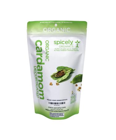 Spicely Organic Cardamom Decorticated 1 lb Bag - Gluten Free - 1 Pound - Buy Online on GoSupps.com