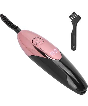 Verdant Touch Electric Eyelash Curler Electric Heated Eyelash Curler Rechargeable Portable USB Natural Eyelash Curling Comb with Cleaning Brush Rose Red - Buy Online on GoSupps.com