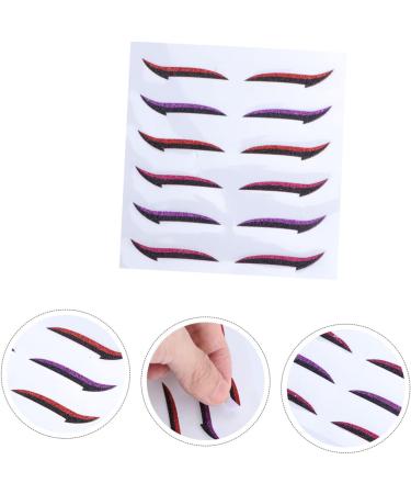 BIUDECO 12 Pairs Glitter Eyeliner Eyelid Transfer Tape Eye Makeup Tool Glitter Tape Double Sided Sticker - Buy Online on GoSupps.com