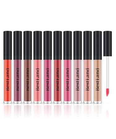 10pcs Matte Lipstick Set - Waterproof, Long Lasting Nude Lip Gloss Kit | Perfect Beauty Gift - Buy Online on GoSupps.com