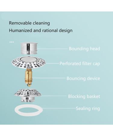 Versatile Sink Stopper Tub Drain Cover Convenient Bathroom Sink Drain Stopper Metal Perfect For Any Bathroom Sink Stopper - Buy Online on GoSupps.com