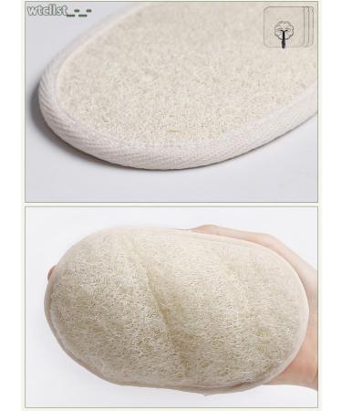 WTCLLST Natural Luffa Peel Exfoliating Body Scrub Cream Set of 12 - Eco-Friendly Biodegradable Luffa for Men & Women with Free Wall Hooks - Buy Online on GoSupps.com