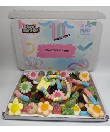 Personalised 10 double digits birthday sweet box | 10th birthday|Tenth birthday gift| 10th birthday gift| 10th birthday present|Personalised 10th birthday|