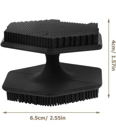 PATKAW Silicone Face Scrubber Double Sided Facial Cleansing Brush Gentle Face Exfoliator for Face Pore Cleanse Blackhead Body Cleansing Hair Brush Newborn Shower - Buy Online on GoSupps.com