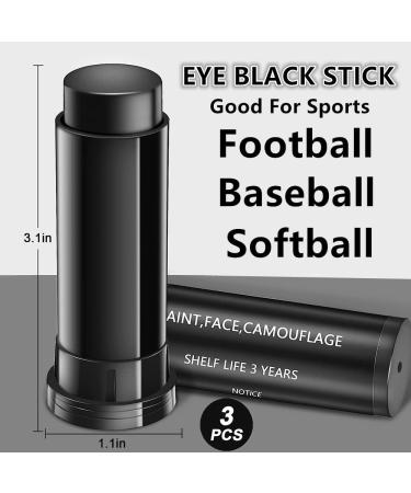 Go Ho 3PCS Eye Black Stick - Sports Face Paint for Baseball, Softball, Football - Black Face Paint for Halloween - Eye Black By - Buy Online on GoSupps.com