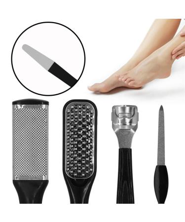 Synchain Professional Pedicure Kit - 22 in 1 Stainless Steel Foot File Scraper for Dead Skin Removal - Callus Remover & Nail Clipper Set - Foot Care Tool for Men and Women - Salon Quality at Home - Buy Online on GoSupps.com