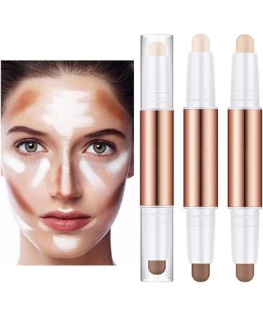 miduoidn Face Make Up Double-headed Stick Highlighter Pencil Concealer Bronzers Contouring Makeup Cosmetic Accessories Type 4 - Buy Online on GoSupps.com