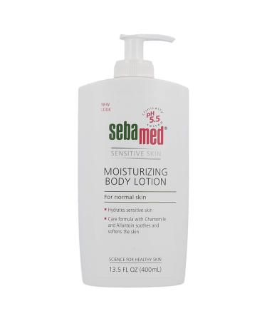 seba med Moisturizing Lotion with Pump pH 5.5 for Sensitive Skin Dermatologist Recommended Moisturizer 13.5 Fluid Ounces (400 Milliliters) 13.5 Fl Oz (Pack of 1)