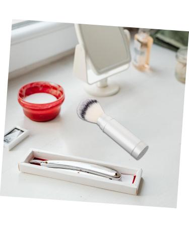 Premium Men's Beard Brush - SESESFOUFU Razor Brush for Mustache & Travel - Metal Cleaning Brush for Grooming - Buy Online on GoSupps.com