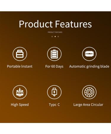 Mini Electric Beard Trimmer for Men - Portable Yellow Electric Razor for Home & Travel - Buy Online on GoSupps.com