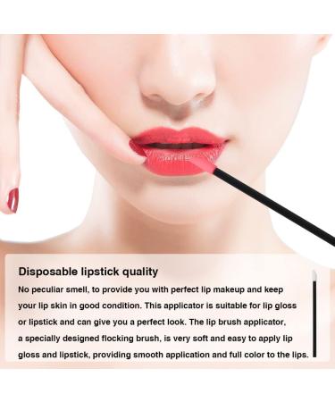 BUYGOO 300PCS Disposable Lip Brushes Lipstick Applicator Lip Gloss Applicators Lip Wands for Lip Makeup Lipstick Wands Gloss Applicator Disposable MakeUp Lip Brush (Black) - Buy Online on GoSupps.com