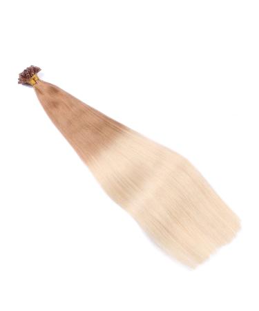 Buy High-Quality #12/26 Ombre Keratin Bonding Hair Extensions - 60cm 50 Strands 100% Remy Real Hair - U-Tip by Novon Hair Extensions - Buy Online on GoSupps.com