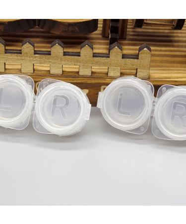 BEMVP Simple Contact Lens Case - 6PC Travel Container for Lenses | Sweet Glasses Box Accessories - Transparent - Buy Online on GoSupps.com