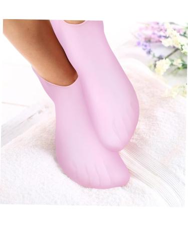 HONMEET 4 Pairs Silicone Socks Moisturizing Socks Gel Socks Sleep Socks for Women Spa Socks Foot Care Supplies Spa Use Socks Foot Care Socks Silicone Feet Socks Women Socks - Buy Online on GoSupps.com