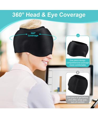 Migraine Relief Cap - Cold & Hot Therapy Headache Hat for Tension, Sinus & Stress - Flexible Ice Head Wrap for Puffy Eyes - Cold Compress Headache Relief - Buy Online on GoSupps.com