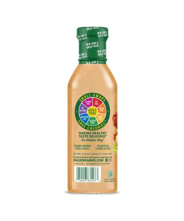 Walden Farms Buffalo Ranch Dressing 12 oz (2 Pack) | Creamy & Spicy Flavor | 0g Net Carbs | Kosher Certified | Perfect for Salads, Wings, Chicken & More - Buy Online on GoSupps.com