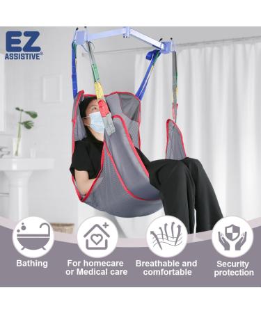 Universal Full Body Hoyer Lift Sling 500lbs Weight Capacity  - Size L - Gray - Buy Online on GoSupps.com