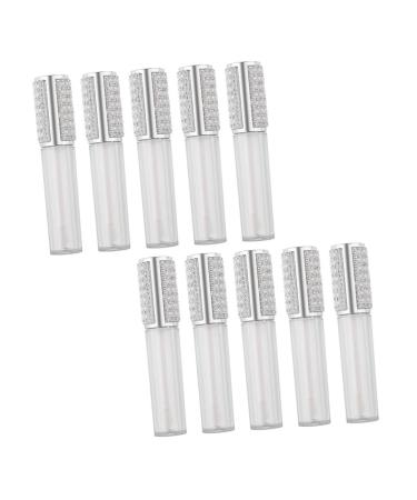 TEHAUX Lot de 10 Tubes de Gloss Vides Rechargeables 5 Ml Flacons de Gloss Compacts en Plastique Transparent Design D tachable pour Cosm tiques pour Maquillage Portable et DIY