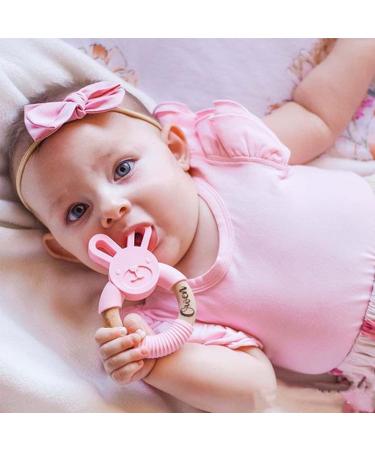 Customized Bear Wooden Baby Teether - Personalized Baby Gift (Style 1) - Buy Online on GoSupps.com