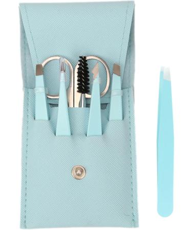 Eyebrow Shaping Kit 6-Piece Brow Scissors Eyebrow Grooming Kit with Travel Case Eyebrow Scissors with Comb for Ingrown Hair Hair Plucking Daily Pochy Enchantress Blue 6-piece Set - Buy Online on GoSupps.com