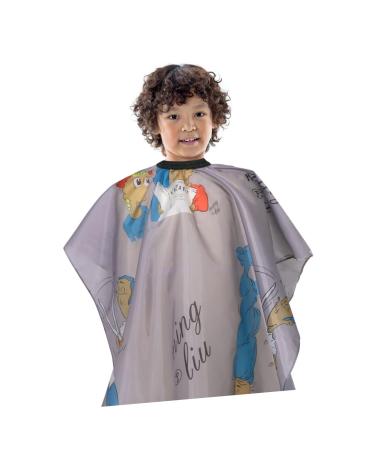 minkissy Children's Hair Cutting Cloth Toddler Apron Toddler Formal Dress Kids Cape Bib Apron Childrens Aprons Hair Cutting Gown Toddler Haircut Apron Barber Shop Apron Fashion Apron Smock