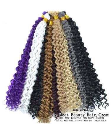 Art Hair Extensions - 35.6 cm Afro Curls Rotated Crocheted Ombre Braiding Hair in Burgundy Pink Gray Green & Blond - 14 Inches - Buy Online on GoSupps.com