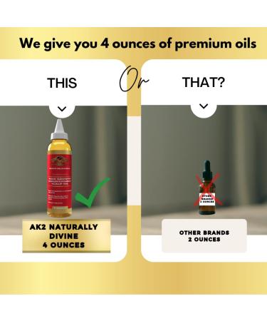 AK2 Curly, Wavy, Natural Hair Oil - Hydrating Detangler with Pomegranate & Moroccan Argan Oil for Dry, Damaged Hair & Braids (4 oz.) - Buy Online on GoSupps.com