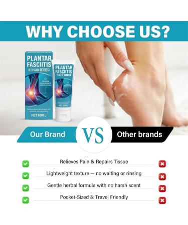 Cr me pour soulager la fasciite plantaire baume hydratant action rapide pour les pieds et les talons pour talons secs et fendill s - Apaise la vo te plantaire - Buy Online on GoSupps.com