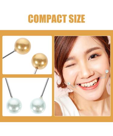 2 Paires d Appareils Creux du Visage pour Joues Entra neurs Faciaux Compacts en Bleu Ciel et Dor Clair Portable et Confortable pour Modeler les Creux et Tonifier les Muscles - Buy Online on GoSupps.com