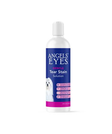 Angels Eyes Gentle Tear Stain Solution for Dogs and Cats | 8 oz Solution for Eye Area and Face | Remove Discharge, Dirt, Tear Stains, and Mucus