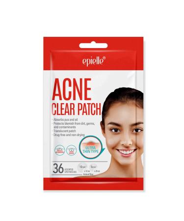 Epielle Acne Clear Patch - Hydrocolloid Pimple Patch for Face & Skin, 4 Pack Acne Spot Treatment Stickers - Cruelty-Free, Two Patch Sizes 8mm & 10mm - Buy Online on GoSupps.com