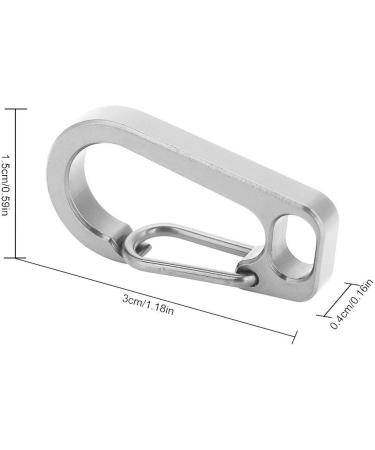 Titanium Alloy Carabiner Keychain - EDC Mountaineering Buckle for Climbing & Outdoor Safety | International Shipping Available - Buy Online on GoSupps.com